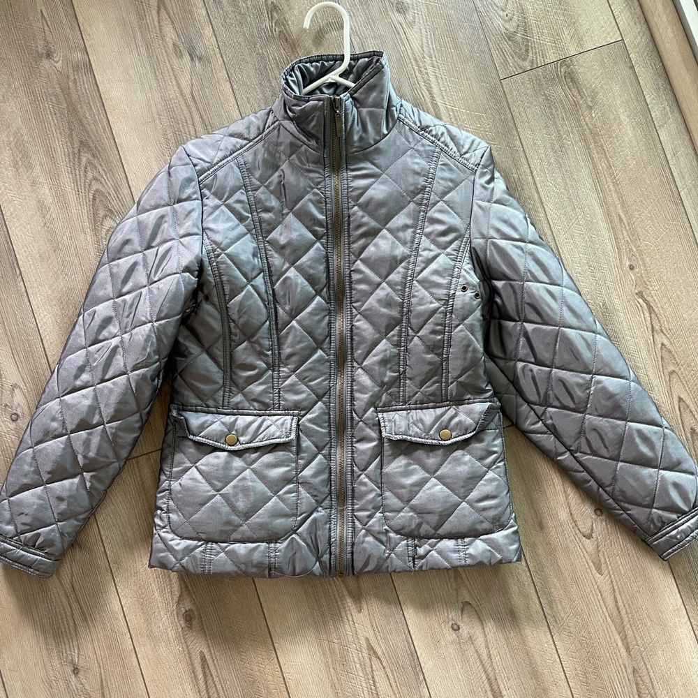Jane Ashley Charcoal Quilted Jacket